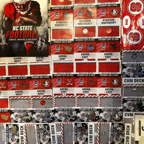 NC State Football 2023 - Full Season Parking Pass - Cardinal Gibbons Lot